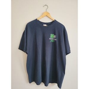 Gildan John Force Racing 16X Champion T-Shirt Mens 2XL Navy NHRA Drag Racing